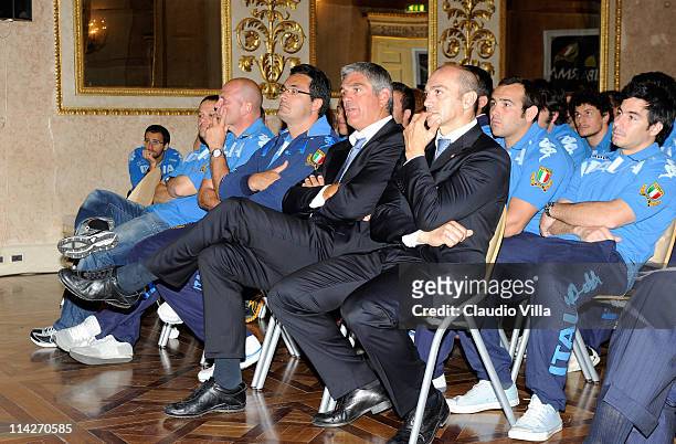 General view during a press conference as Italian Rugby Federation and Cariparma announce the renewal of their sponsorship deal on May 17, 2011 in...