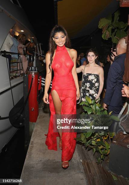 Danielle Herrington attends the Sports Illustrated Swimsuit 2019 Issue Launch at Seaspice on May 10, 2019 in Miami, Florida.