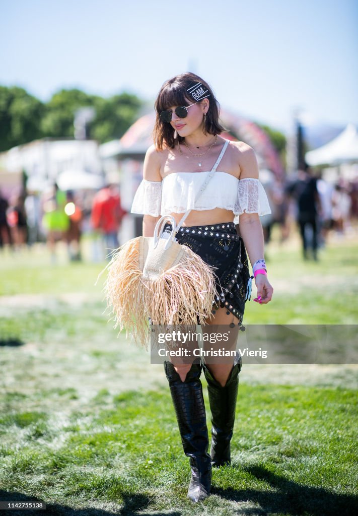 Street Style and Celebrity Sightings During Coachella Festival