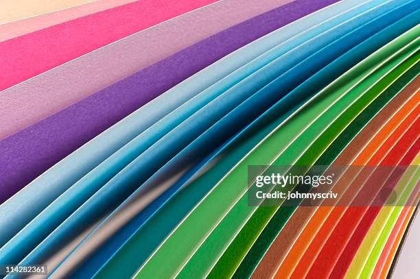 rainbow... - fabric swatch stock pictures, royalty-free photos & images