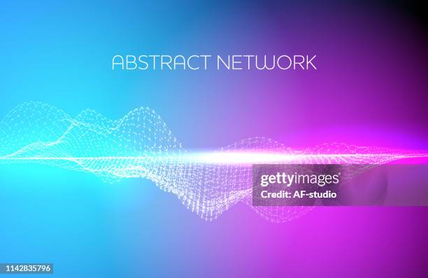 abstract network background - poland mountains stock illustrations