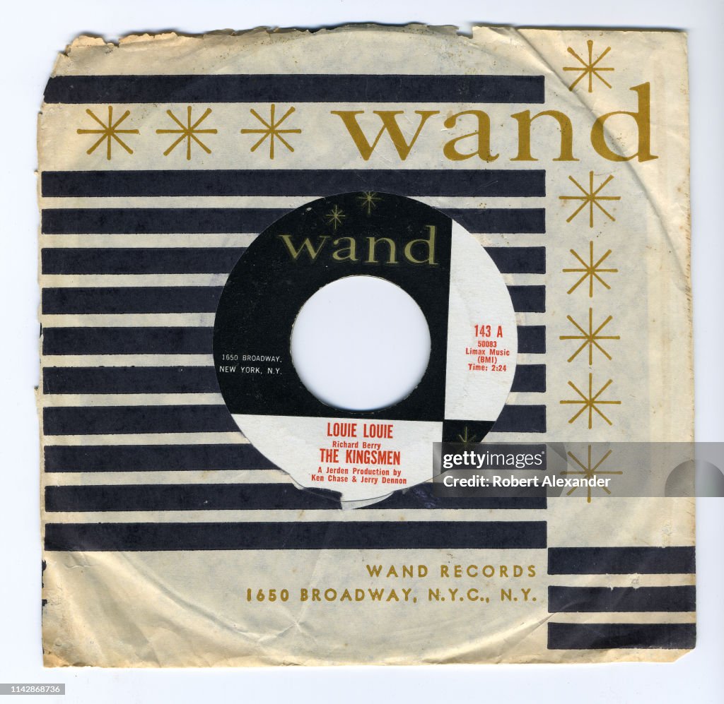 45 rpm record 'Louie Louie' by The Kingsmen