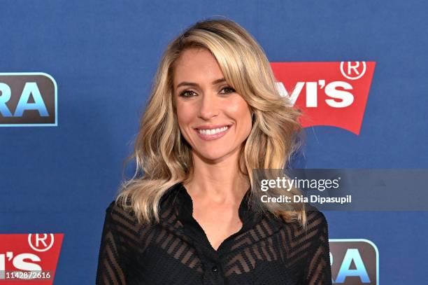 Kristin Cavallari visits "Extra" at The Levi's Store Times Square on April 15, 2019 in New York City.