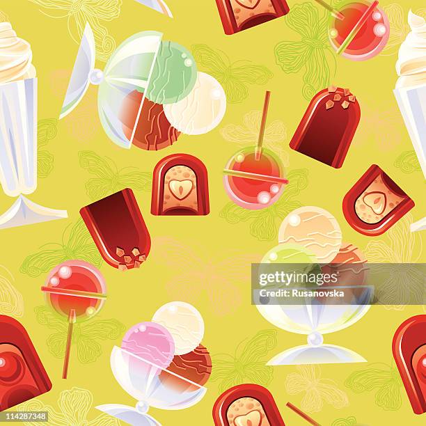 desserts background - chocolate splash stock illustrations