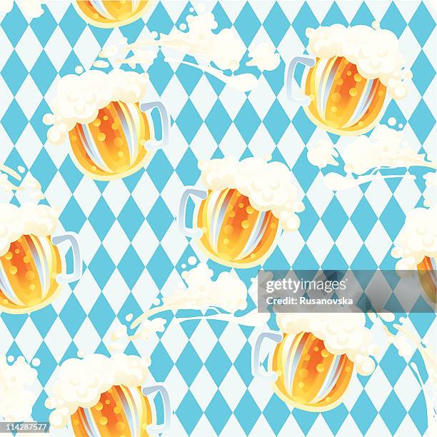 beer fest beer pattern - devon stock illustrations