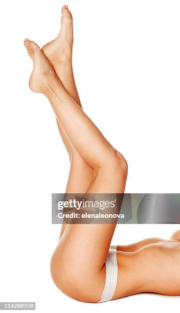 美しい女性の足 - long skinny legs ストックフォトと画像