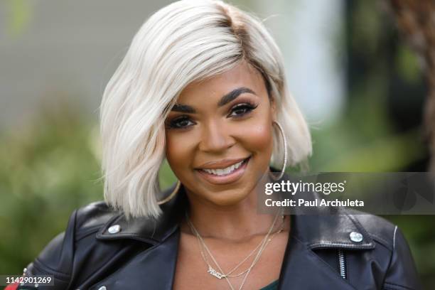 Actress / Singer Ashanti visits Hallmark's "Home & Family" at Universal Studios Hollywood on April 15, 2019 in Universal City, California.