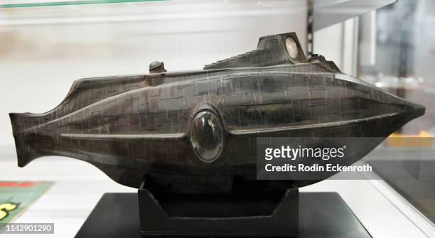 Leagues Under the Sea' Anamorphic Nautilus Model at The Art of Entertainment Culture & Disneyland Auction Media Preview at Van Eaton Galleries on...