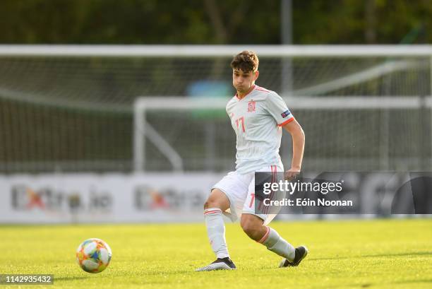 Dublin , Ireland - 10 May 2019; Antonio Pacheco Ruiz of Spain during the 2019 UEFA European Under-17 Championships Group D match between Italy and...