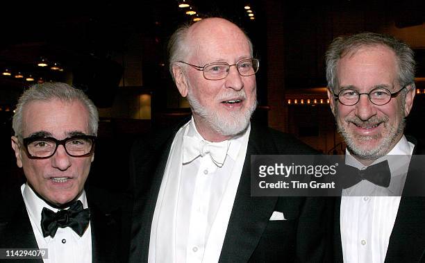 Martin Scorsese, John Williams and Steven Spielberg