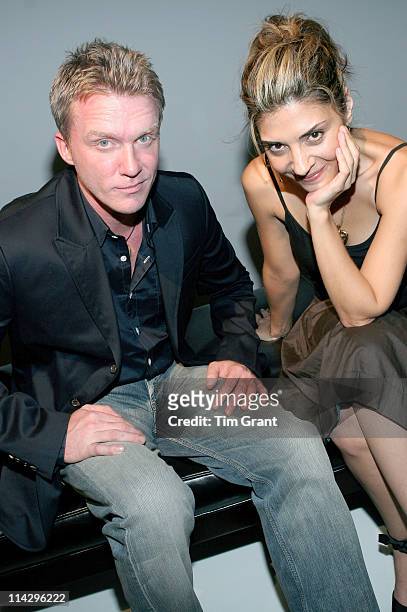Anthony Michael Hall, Callie Thorne during Pier 1 Launches Loft 21 - June 27, 2006 in New York City, New York, United States.