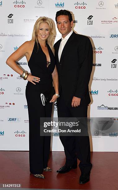 Kathryn Eisman and Roger Noble during 4th Annual Kids for Life Charity Ball - Red Carpet at Hordern Pavilion in Sydney, NSW, Australia.