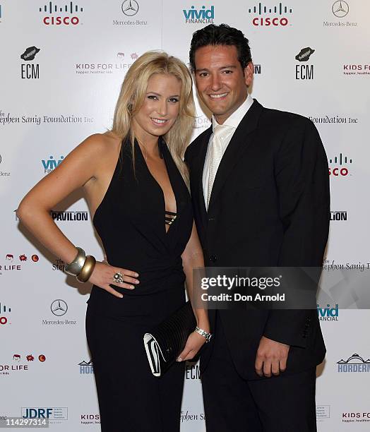 Kathryn Eisman and Roger Noble during 4th Annual Kids for Life Charity Ball - Red Carpet at Hordern Pavilion in Sydney, NSW, Australia.