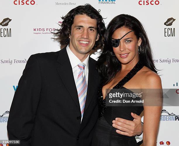 Andy Lee and Megan Gale during 4th Annual Kids for Life Charity Ball - Red Carpet at Hordern Pavilion in Sydney, NSW, Australia.