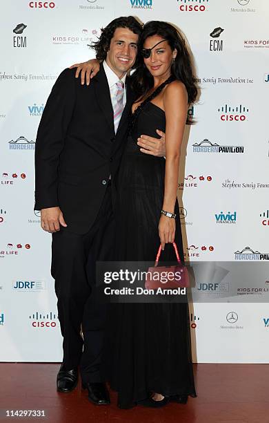 Andy Lee and Megan Gale during 4th Annual Kids for Life Charity Ball - Red Carpet at Hordern Pavilion in Sydney, NSW, Australia.