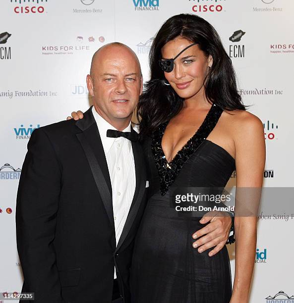 Peter Morrissey and Megan Gale during 4th Annual Kids for Life Charity Ball - Red Carpet at Hordern Pavilion in Sydney, NSW, Australia.