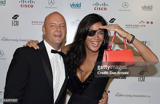 Peter Morrissey and Megan Gale during 4th Annual Kids for Life Charity Ball - Red Carpet at Hordern Pavilion in Sydney, NSW, Australia.