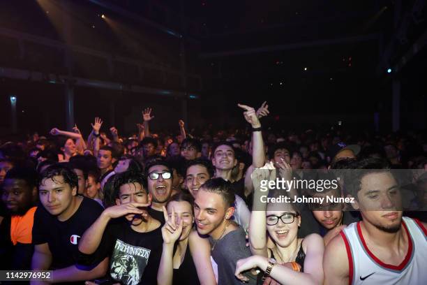 View of the atmosphere during the Lil Pump & Lil Skies concert at Terminal 5 on May 10, 2019 in New York City.