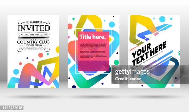 vector cover design template - computer document stock illustrations