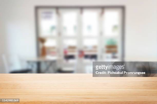 close-up of empty table - focus on foreground stock pictures, royalty-free photos & images