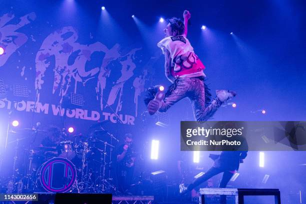 Takahiro Moriuchi, Taka of the Japanese rock band ONE OK ROCK in Concert at the Roundhouse, London, on 10 May 2019, England.