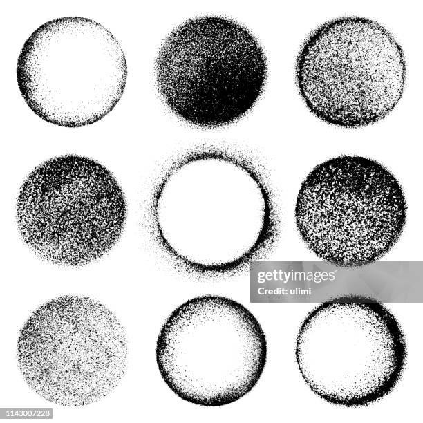 grunge circles - minced stock illustrations