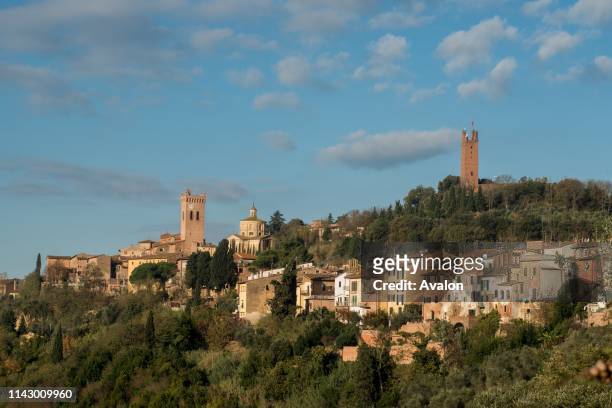 Overview of San Miniato with Federico's tower and Cathedral.