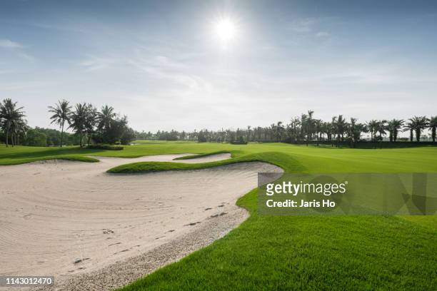 golf course - golf course hole stock pictures, royalty-free photos & images