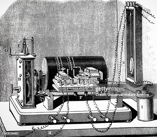 Illustration showing Electric CHRONOGRAPH .