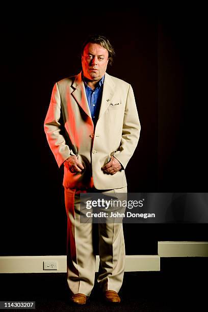 Christopher Hitchens poses during a portrait session on May 22, 2010 in Australia.