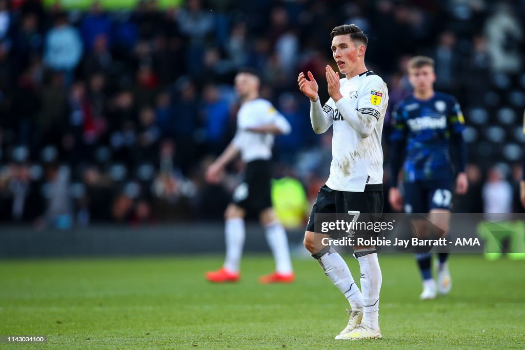 Derby County v Leeds United - Sky Bet Championship Play-off Semi Final: First Leg