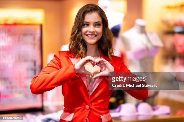 Angel Barbara Palvin launches New Incredible By Victoria's Secret Collection at Victoria’s Secret 5th Avenue Store on April 16, 2019 in New York City.