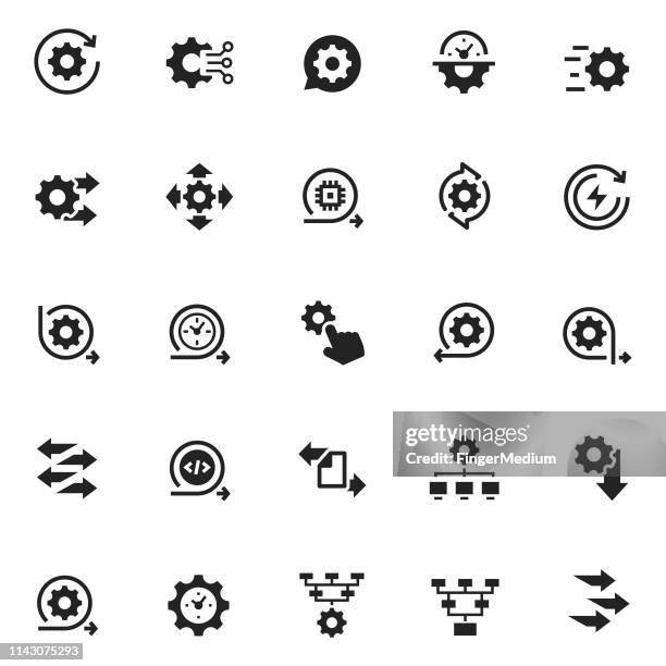 process icon - integrate stock illustrations