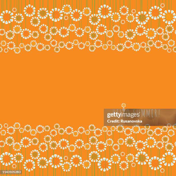 hallo sommer! - hello summer englischer satz stock-grafiken, -clipart, -cartoons und -symbole