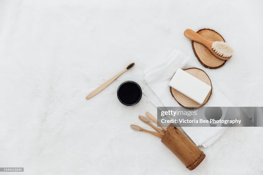 Eco friendly bamboo tooth brushes and Toothpaste by activated charcoal powder