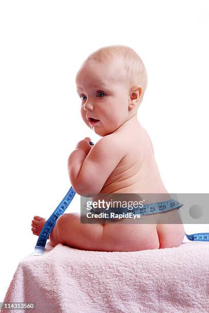 measuring baby - girls fanny stock pictures, royalty-free photos & images