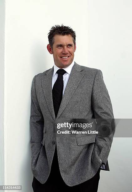 World number one, Lee Westwood of England poses for a picture ahead of the welcome dinner for the Volvo World Match Play Championship at Finca...