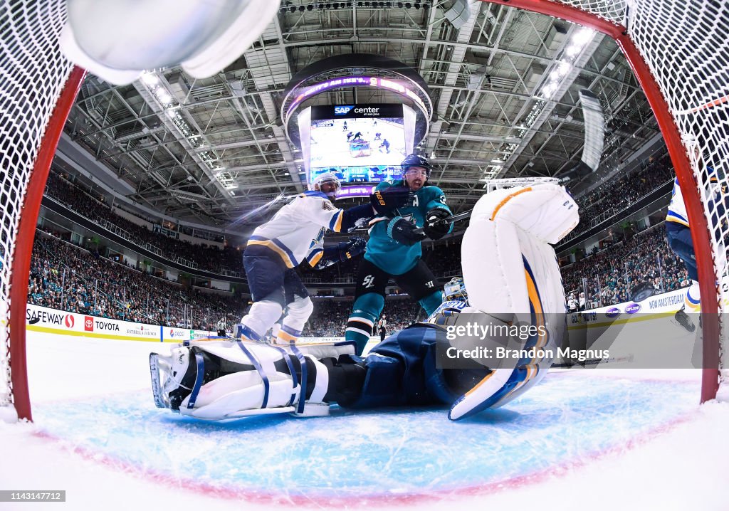St Louis Blues v San Jose Sharks - Game One