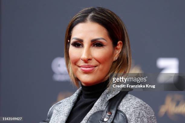Senna Gammour attends the movie premiere of "Aladdin" at UCI Luxe Mercedes Platz on May 8, 2019 in Berlin, Germany.