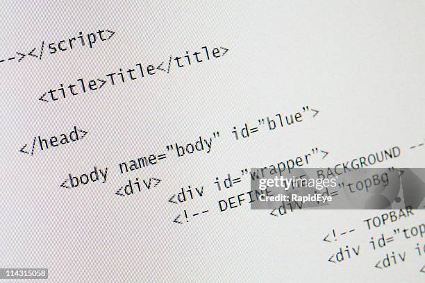 html-code - html stock-fotos und bilder