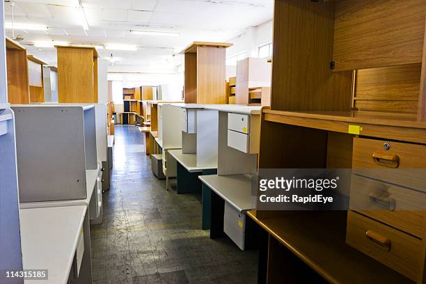 used office furniture - old warehouse stock pictures, royalty-free photos & images