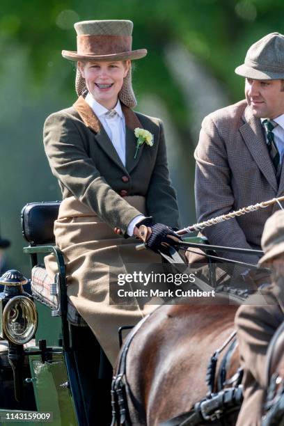 Lady Louise Windsor takes part in The Champagne Laurent-Perrier Meet of the British Driving Society during the Royal Windsor Horse Show 2019 on May...