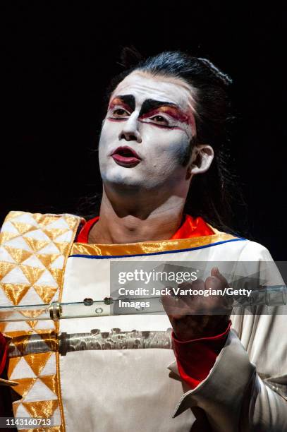 German tenor Jonas Kaufmann performs during the final dress rehearsal prior to the season revival of the Metropolitan Opera/Julie Taymor production...