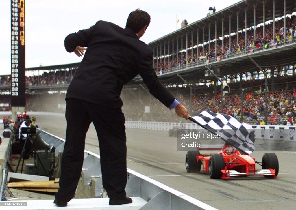 CAR-US GRAND PRIX-SCHUMACHER FLAG