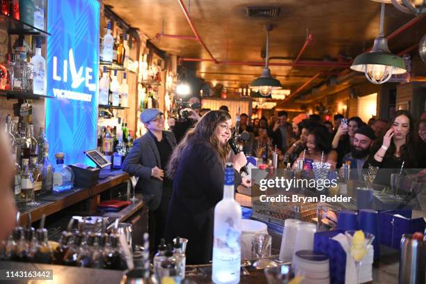 Grey Goose takes over New York happy hour to launch Live Victoriously on April 16, 2019 at Extra Fancy Bar in New York City.