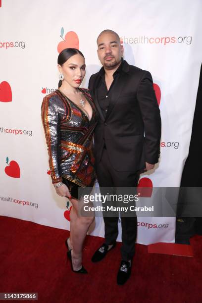 Gia Casey and DJ Envy attend the HealthCorps 13th Annual Gala at Cipriani 25 Broadway on April 16, 2019 in New York City.
