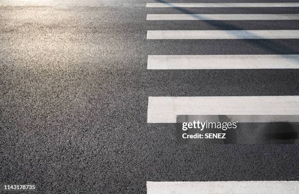 full frame shot of asphalt road - zebra photos et images de collection