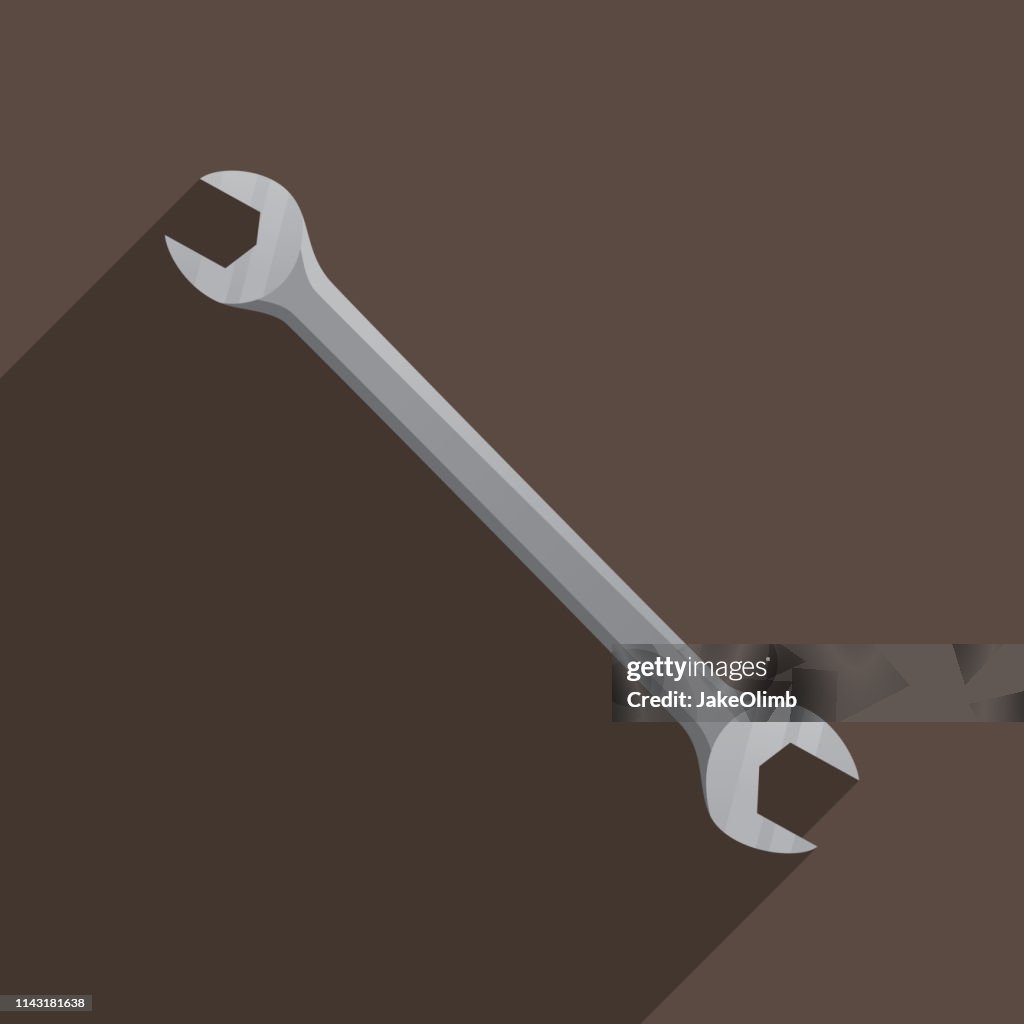 Wrench Icon Flat