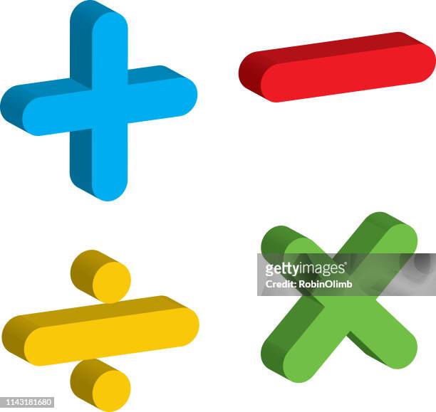 dimensionale mathe-symbole - division stock-grafiken, -clipart, -cartoons und -symbole
