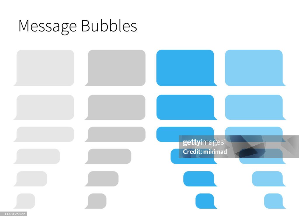 Mensajes de texto. Smartphone, ilustración vectorial realista